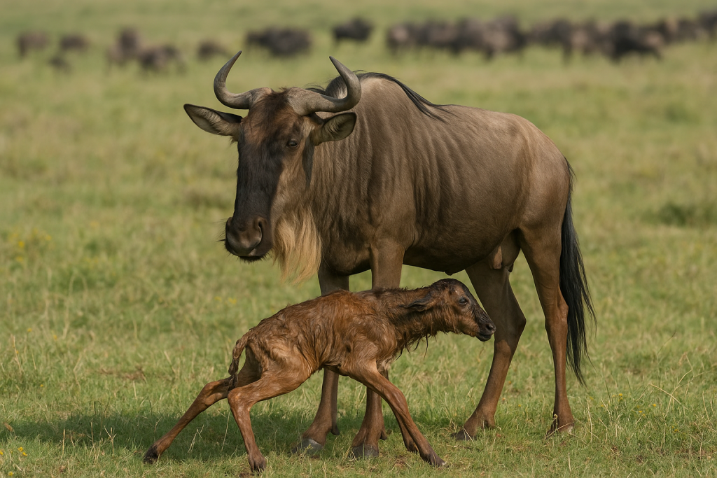 3-Day Ndutu Migration Safari with wildebeest herds in the Ndutu plains of Tanzania